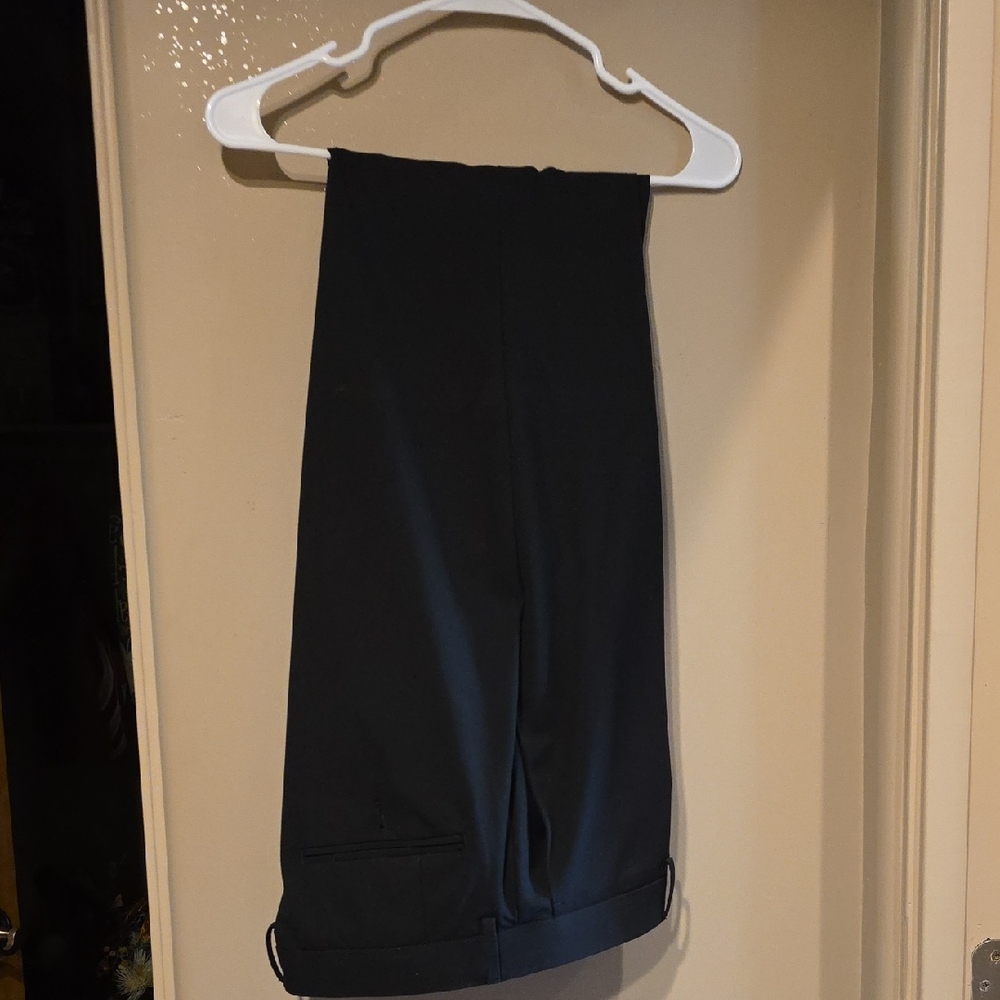 Haggar Black Formal Pants 38x30 Slim Fit